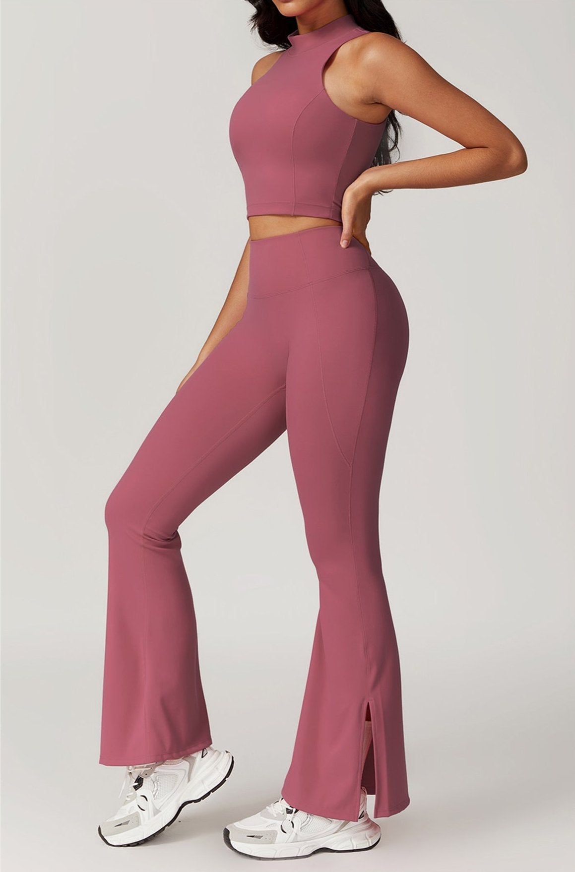 Poza cu colanti modelatori evazati mov BYMO
