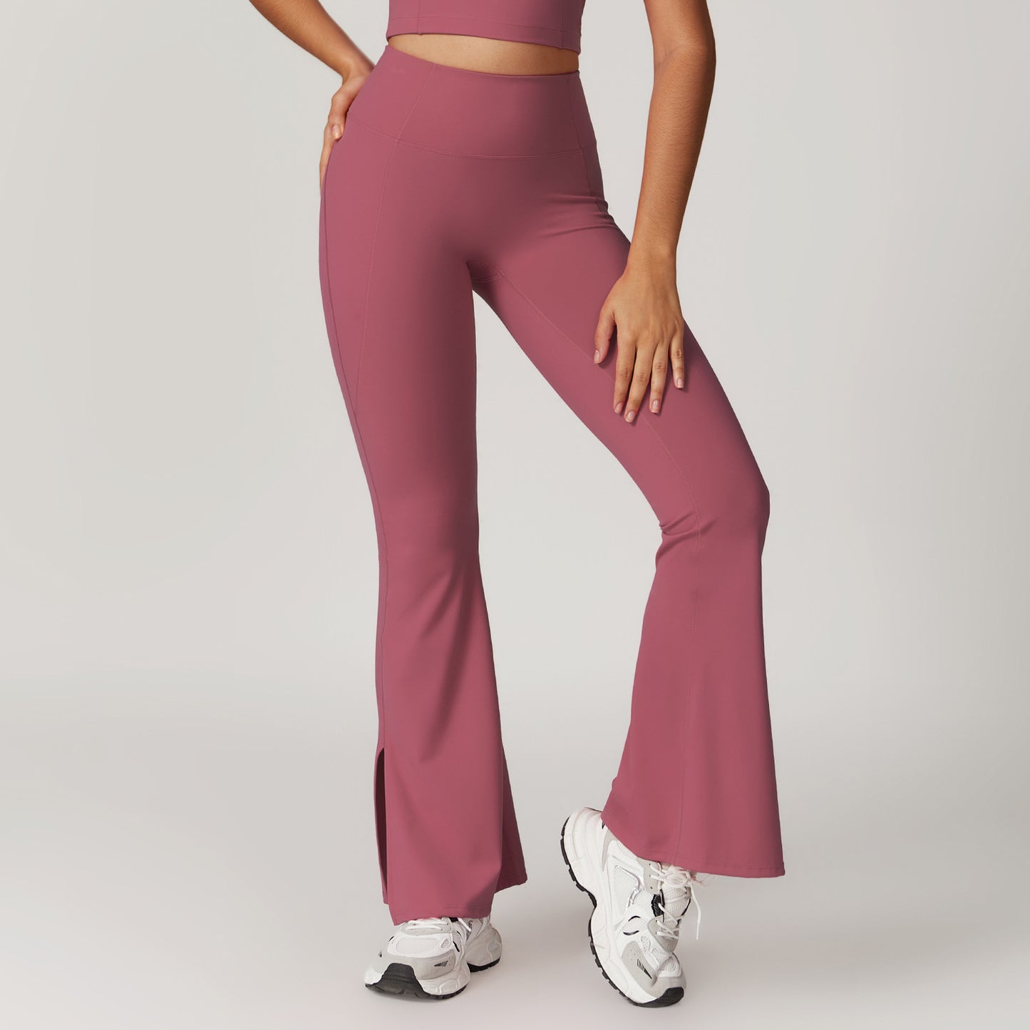 Poza cu colanti modelatori evazati mov BYMO