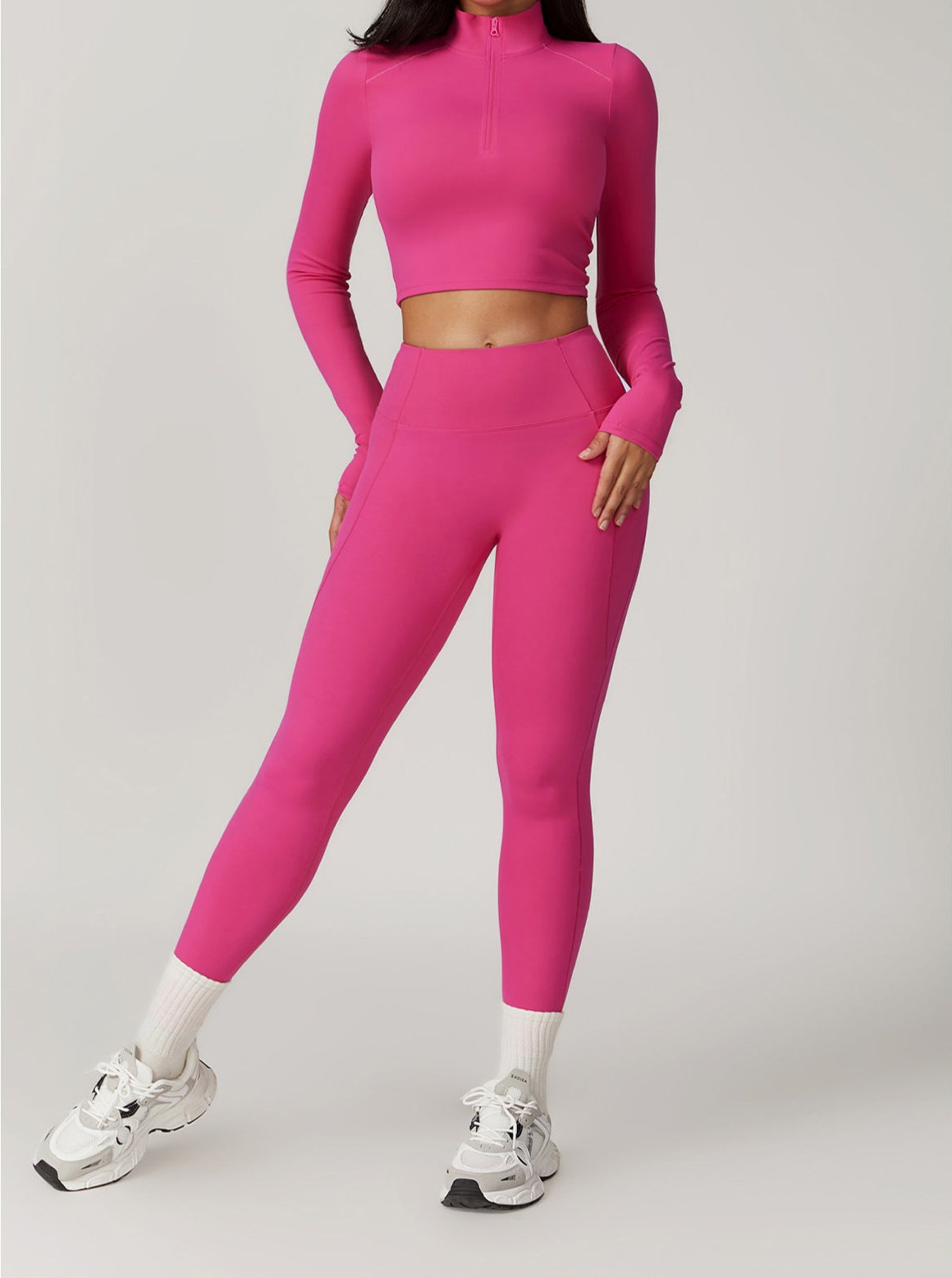 Poza cu colanti modelatori roz BYMO