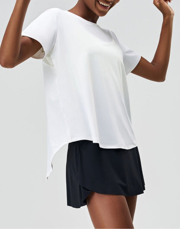 Poza din fata tricou alb BYMO