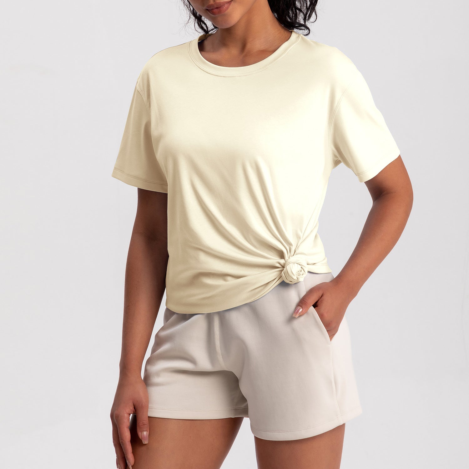 Poza din fata tricou beige BYMO